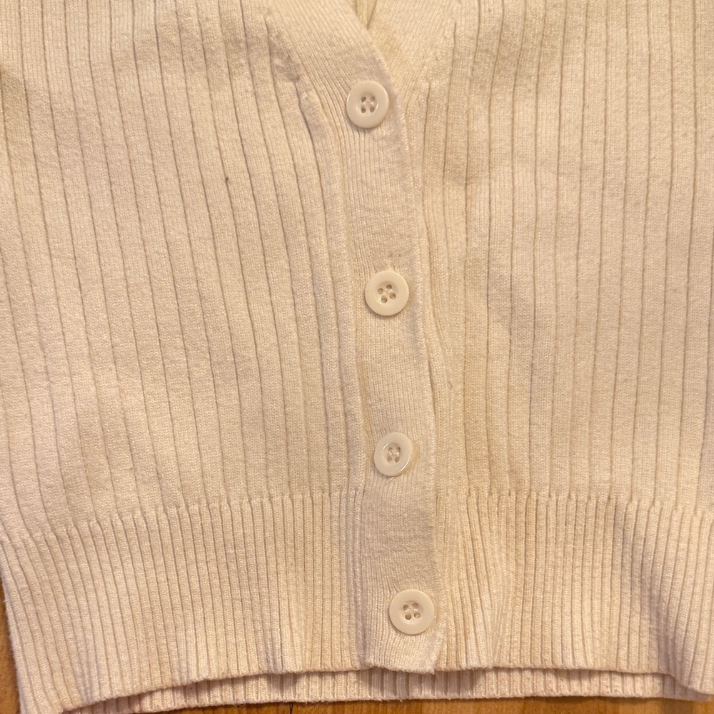 Emory Park Ivory Ribbed Knit Top - Picture 3 of 5